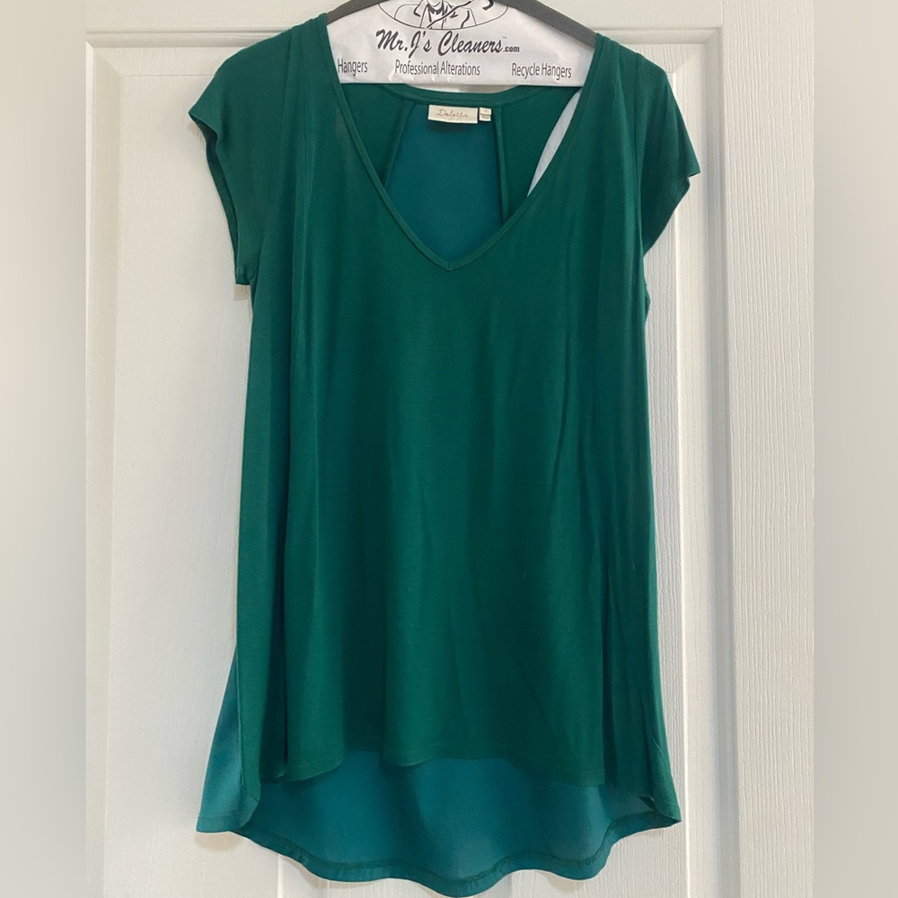 Anthropologie deletta Blouse, green, small